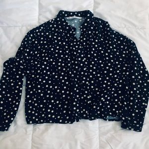 Zara button up top